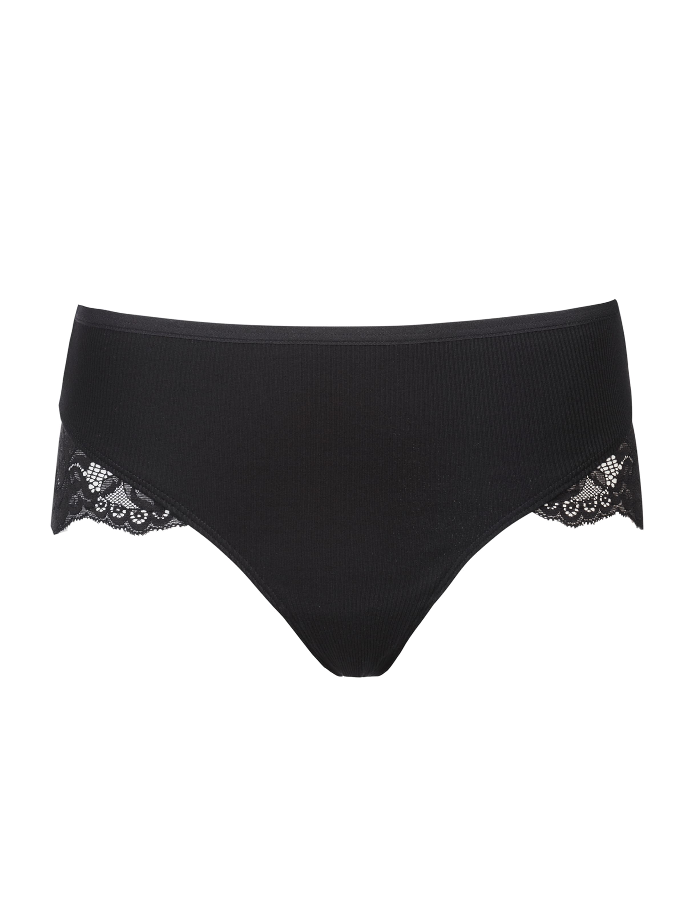 Mey Slip in Schwarz: Vorderseite