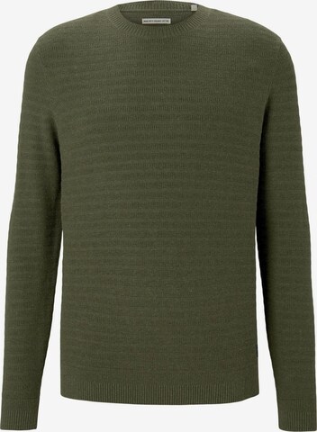 TOM TAILOR Sweater in Green: front