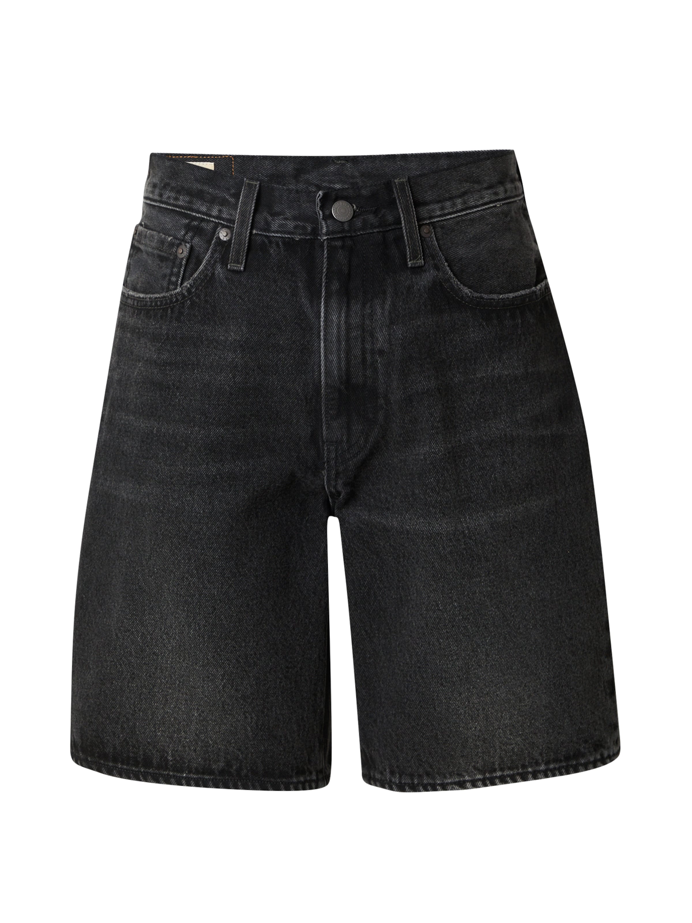 Jeans '468™ Loose Shorts' de la LEVI'S ® pe negru: față