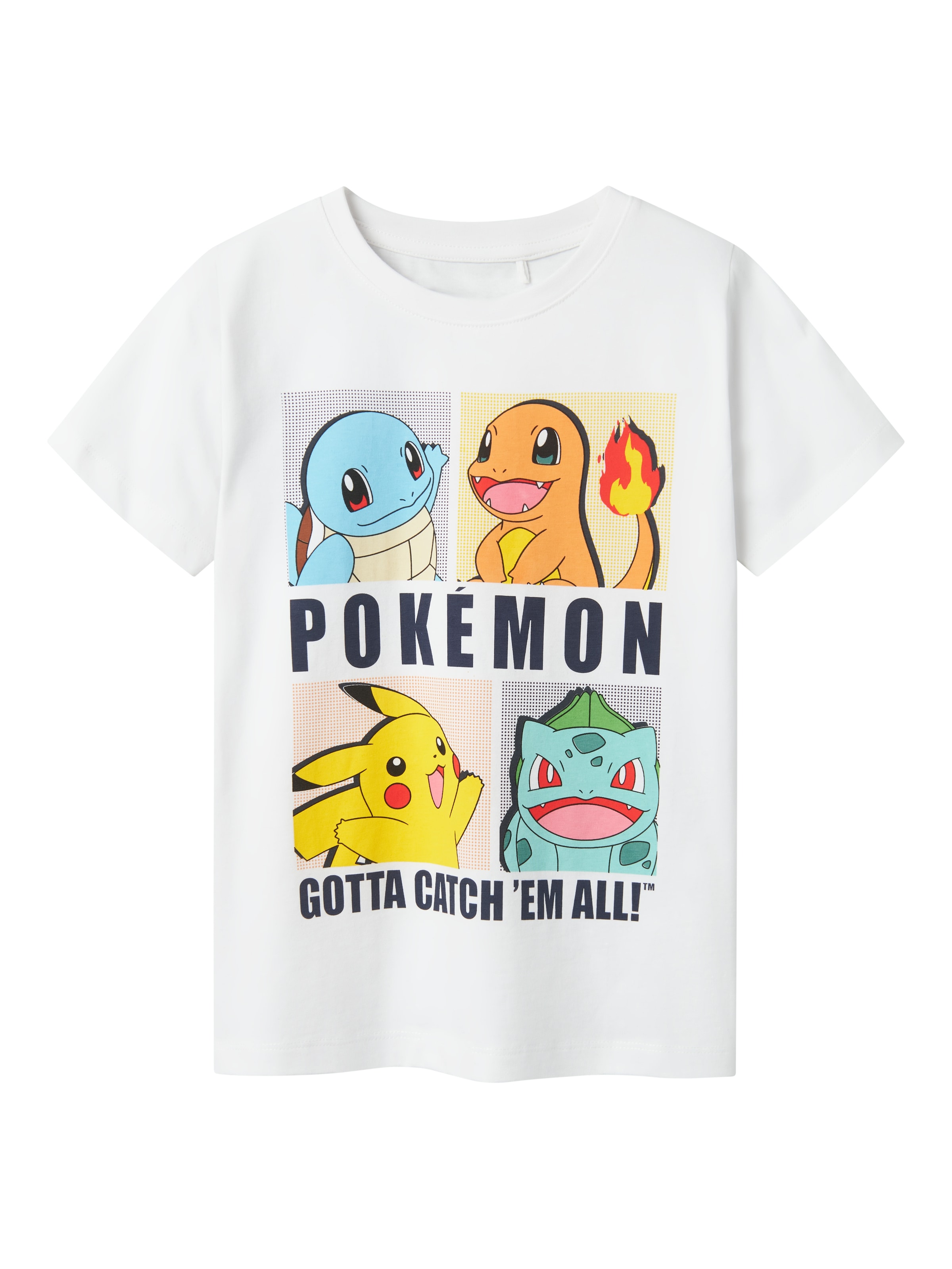 NAME IT Shirts 'Dazz Pokemon' i hvid: forside