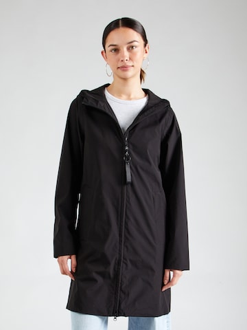 elvine Between-Seasons Coat 'Jonie' in Black: front