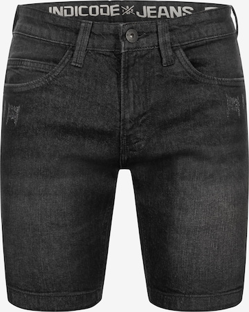Coupe slim Jean 'Fly' INDICODE JEANS en noir : devant