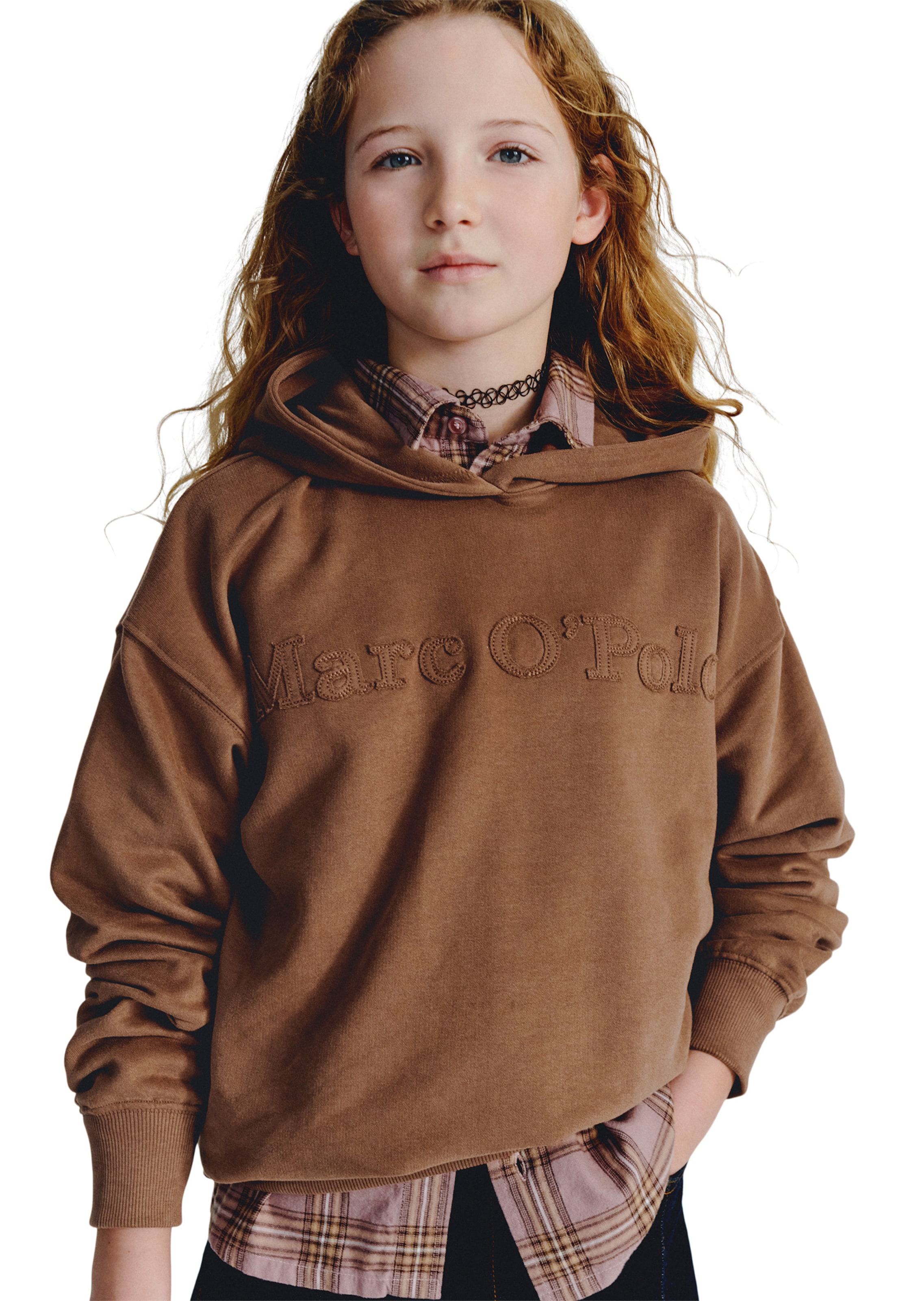 Marc O'Polo Sweatshirt in Brown: front