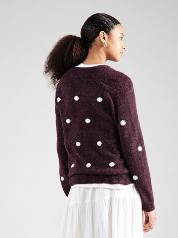 VERO MODA Sweater 'VMDOFFY INTARSIA' in Red