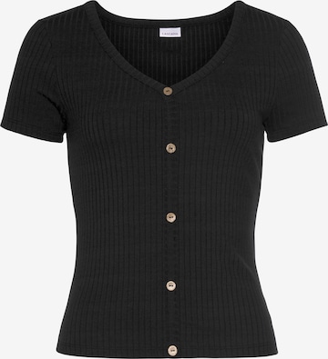 LASCANA Shirt in Black: front