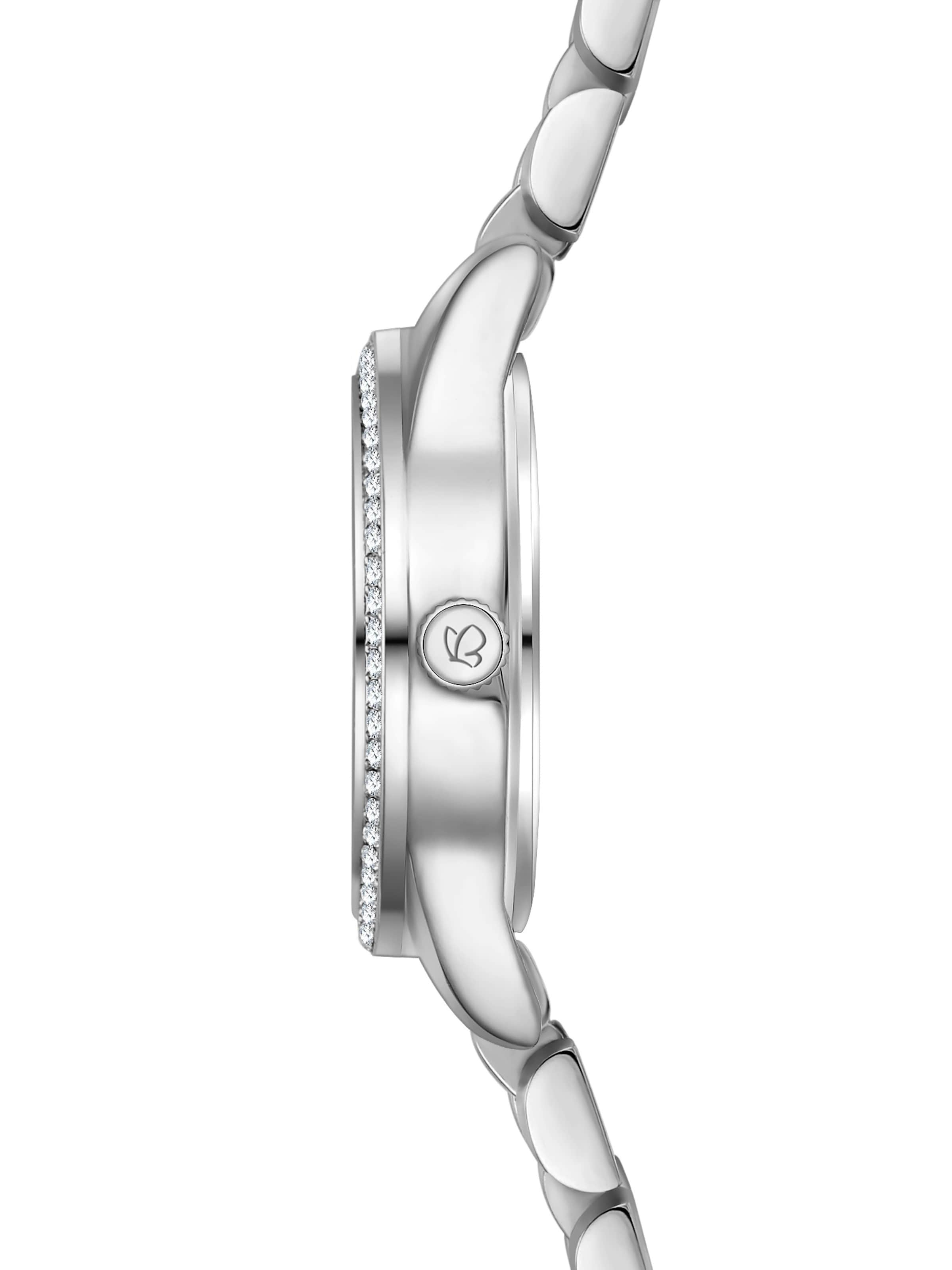 Montre à affichage analogique Glanzstücke München en argent