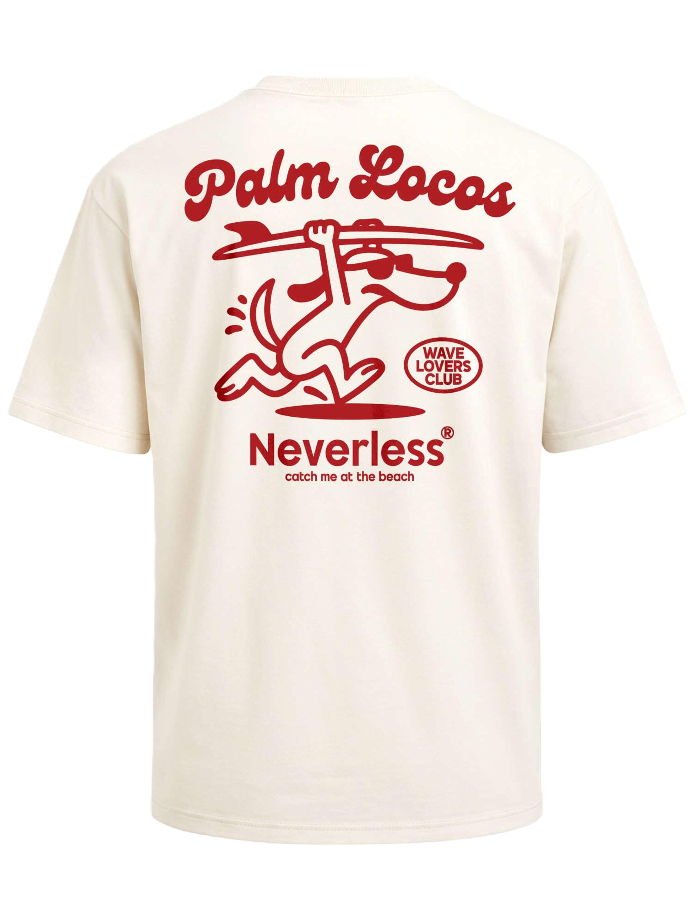 Neverless Shirt 'Palm Locos' in Beige