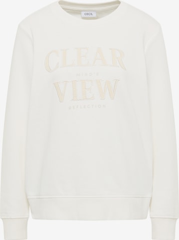 CECIL Sweatshirt in Weiß: Vorderseite