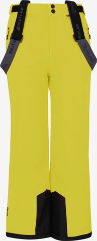 Whistler Regular Workout Pants 'Fairfax' in Yellow: front