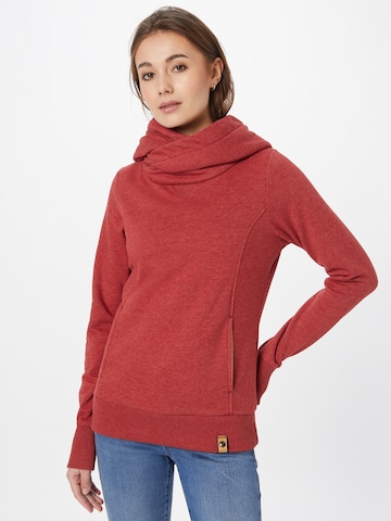 Fli Papigu Sweatshirt 'Schönste Frau in Stadt' in Red: front