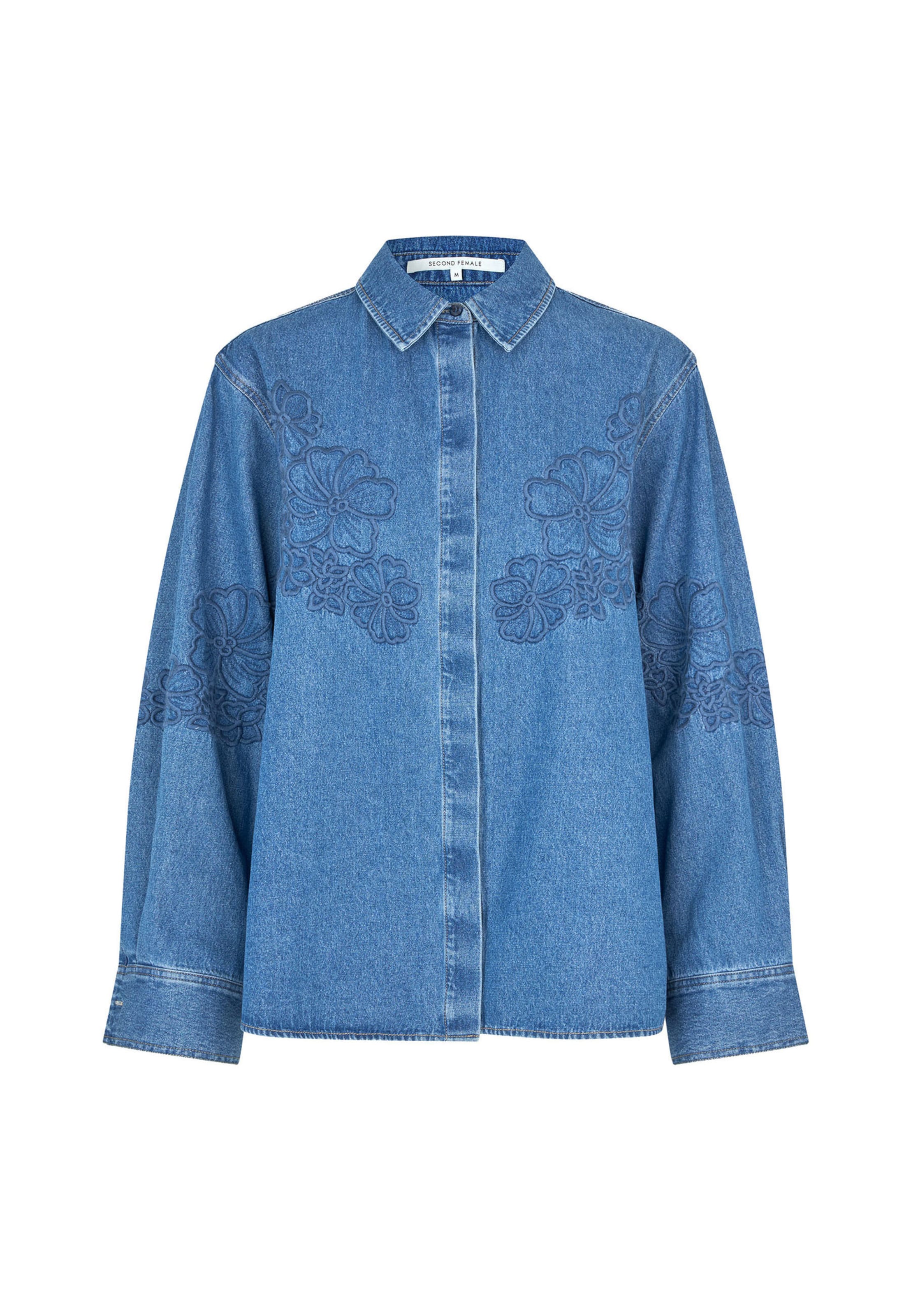 SECOND FEMALE Blouse 'Cornelia' in Blauw: voorkant