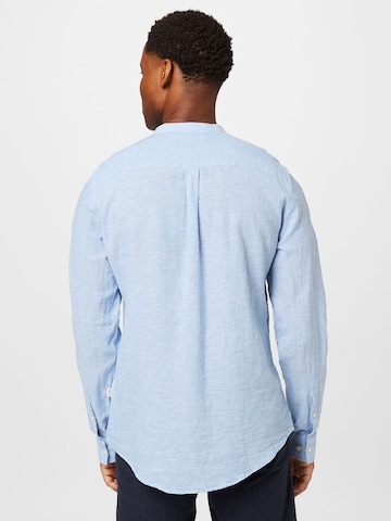 Casual Friday - Ajuste estrecho Camisa 'Anton' en azul