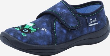 BECK Slippers 'Little Farm' in Blue: front