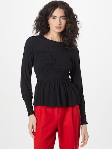 Whistles - Blusa 'ROSANNA' en negro: frente