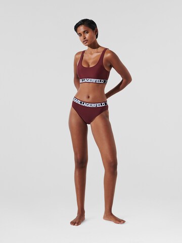 Slip bikini di Karl Lagerfeld in rosso