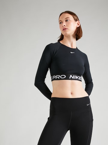 NIKE Functioneel shirt 'Pro' in Zwart: voorkant