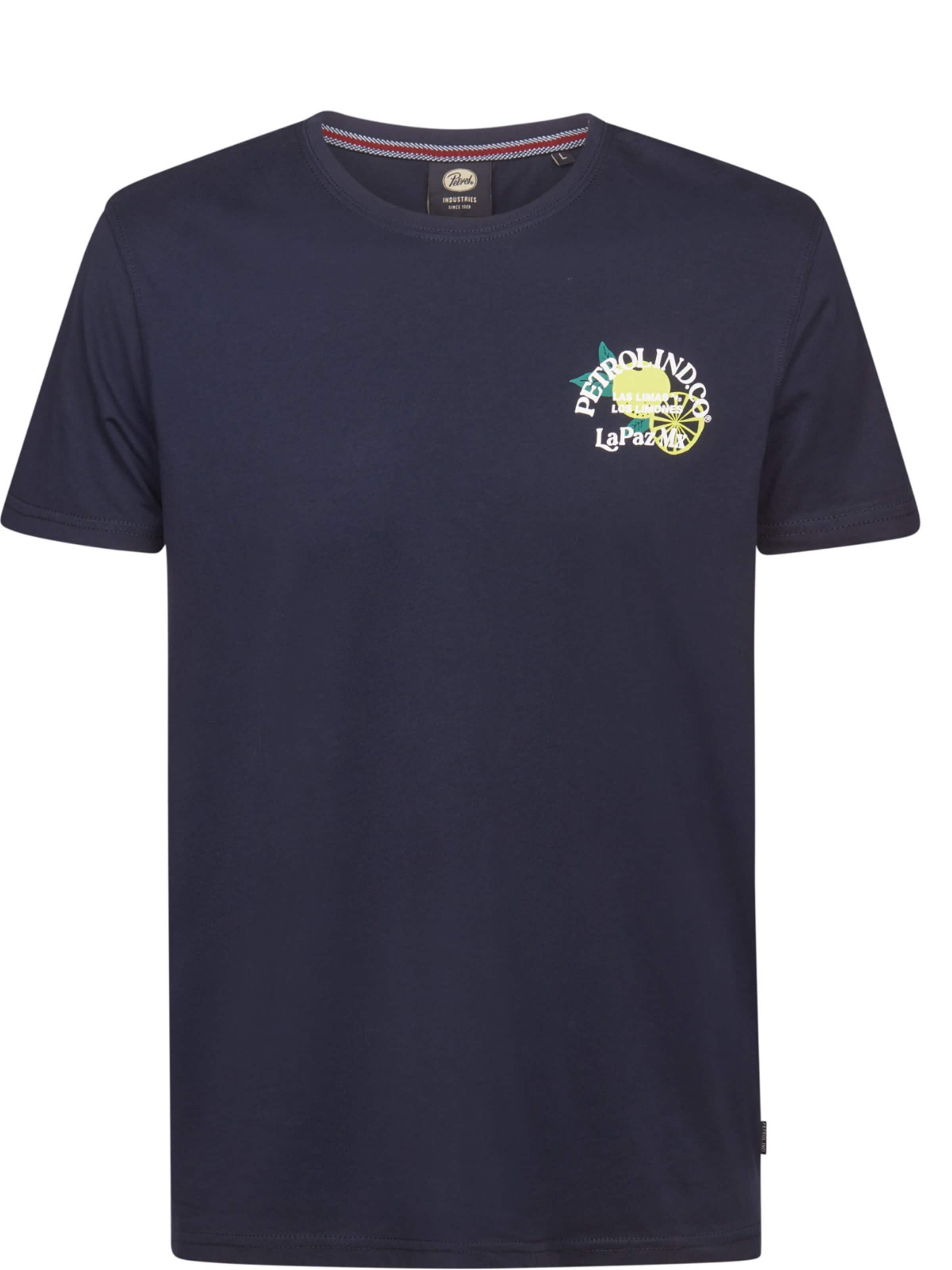 T-Shirt 'Petrol Industries - Heren t-shirt' PETROL en bleu : devant