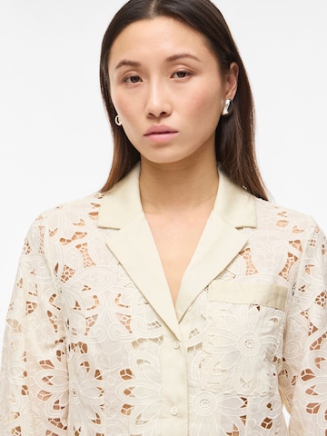 ROUGE EDIT Bluse i beige