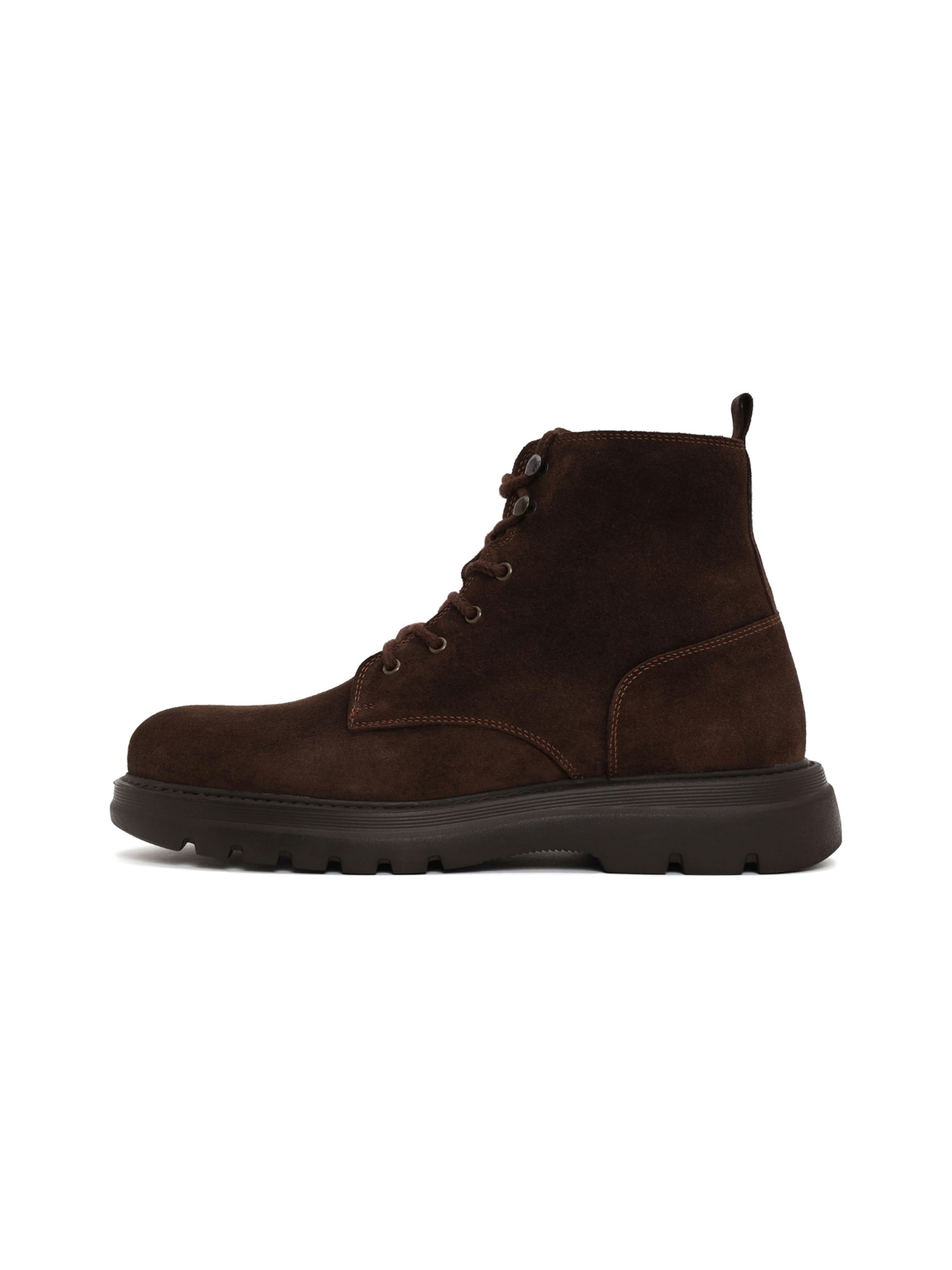 Derimod - Botas con cordones en marrón: frente