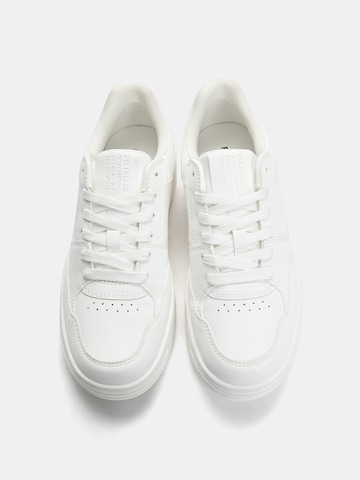 Pull&Bear Platform trainers in White