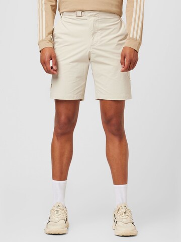 ADIDAS GOLF Regular Workout Pants in White: front