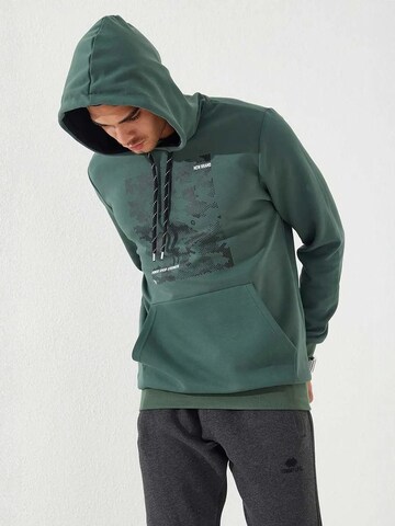 Sweat-shirt Tommy Life en vert