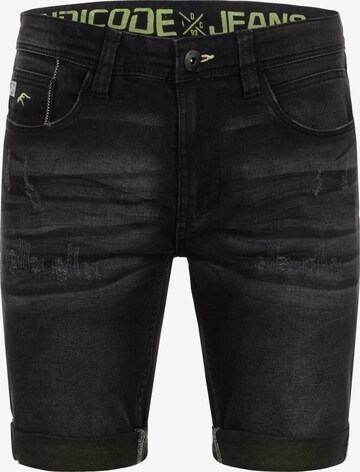 Jean 'Zalento' INDICODE JEANS en noir : devant