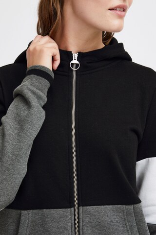 Oxmo Zip-Up Hoodie 'Omanna' in Grey