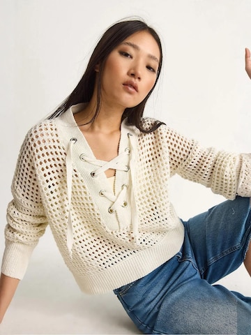 Pull-over Bianco Lucci en blanc