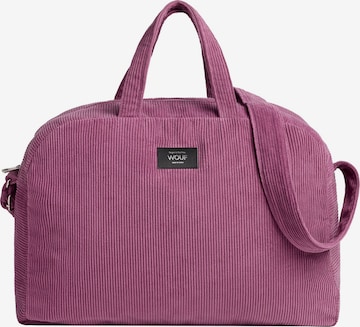 Sac week-end Wouf en rose : devant