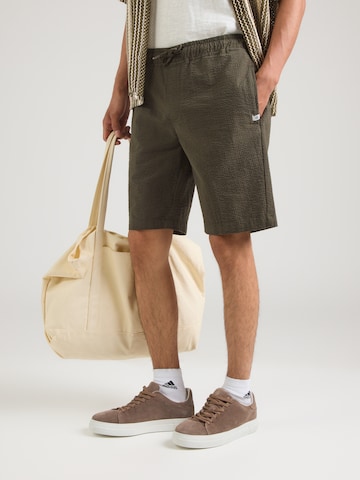 INDICODE JEANS Regular Broek 'INDrum' in Groen: voorkant