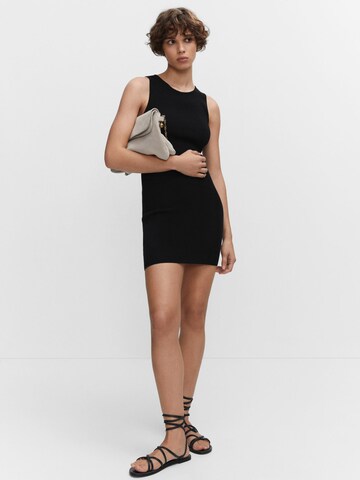 MANGO Knitted dress 'HERNAN' in Black