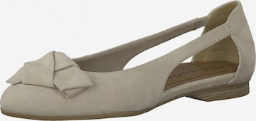 TAMARIS Ballerina in Beige: voorkant