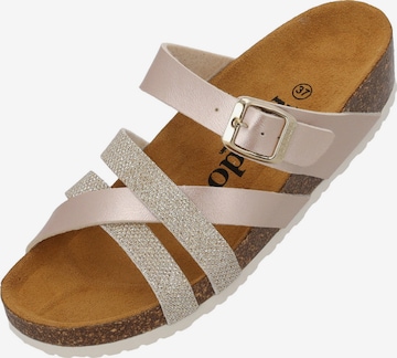 Palado Mules 'Palado Balmur' in Beige: front
