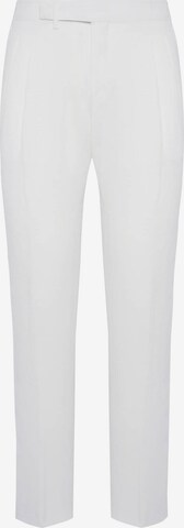 Boggi Milano Pleated Pants in White: front