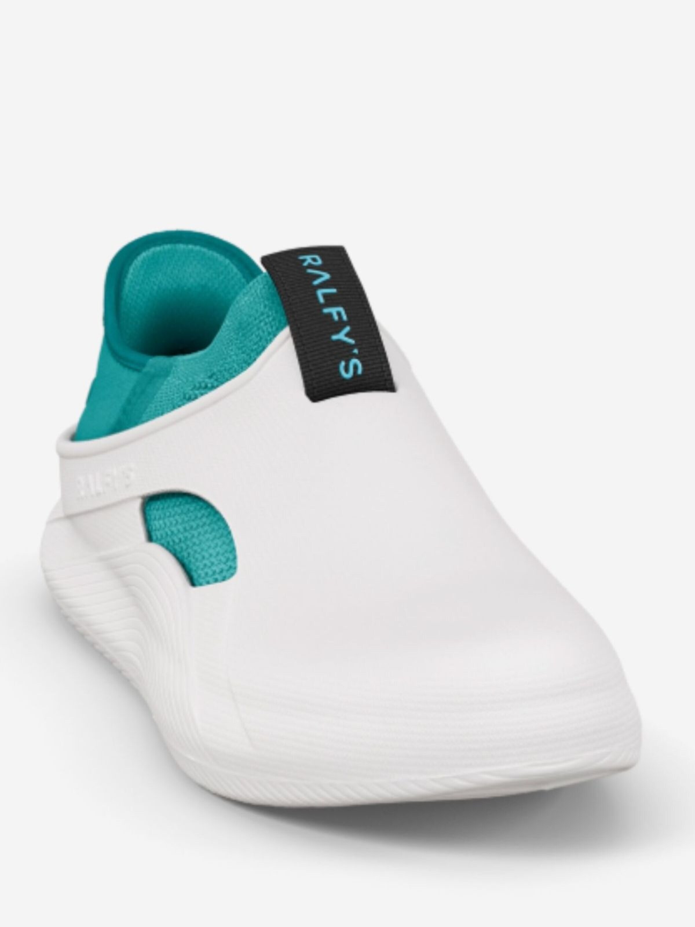 RALFY'S Classic Flats 'N1 Combo' in Blue: front