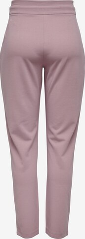 JDY Zwężany krój Spodnie 'TANJA' w kolorze różowy