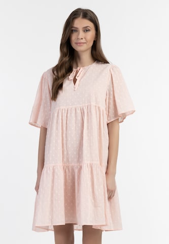 DreiMaster Vintage Summer Dress in Pink: front