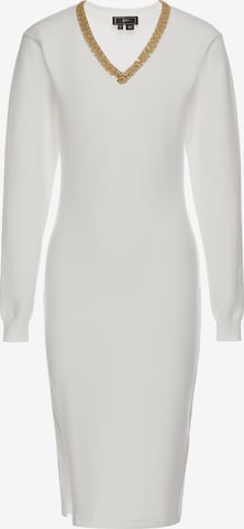 faina - Vestido en blanco: frente