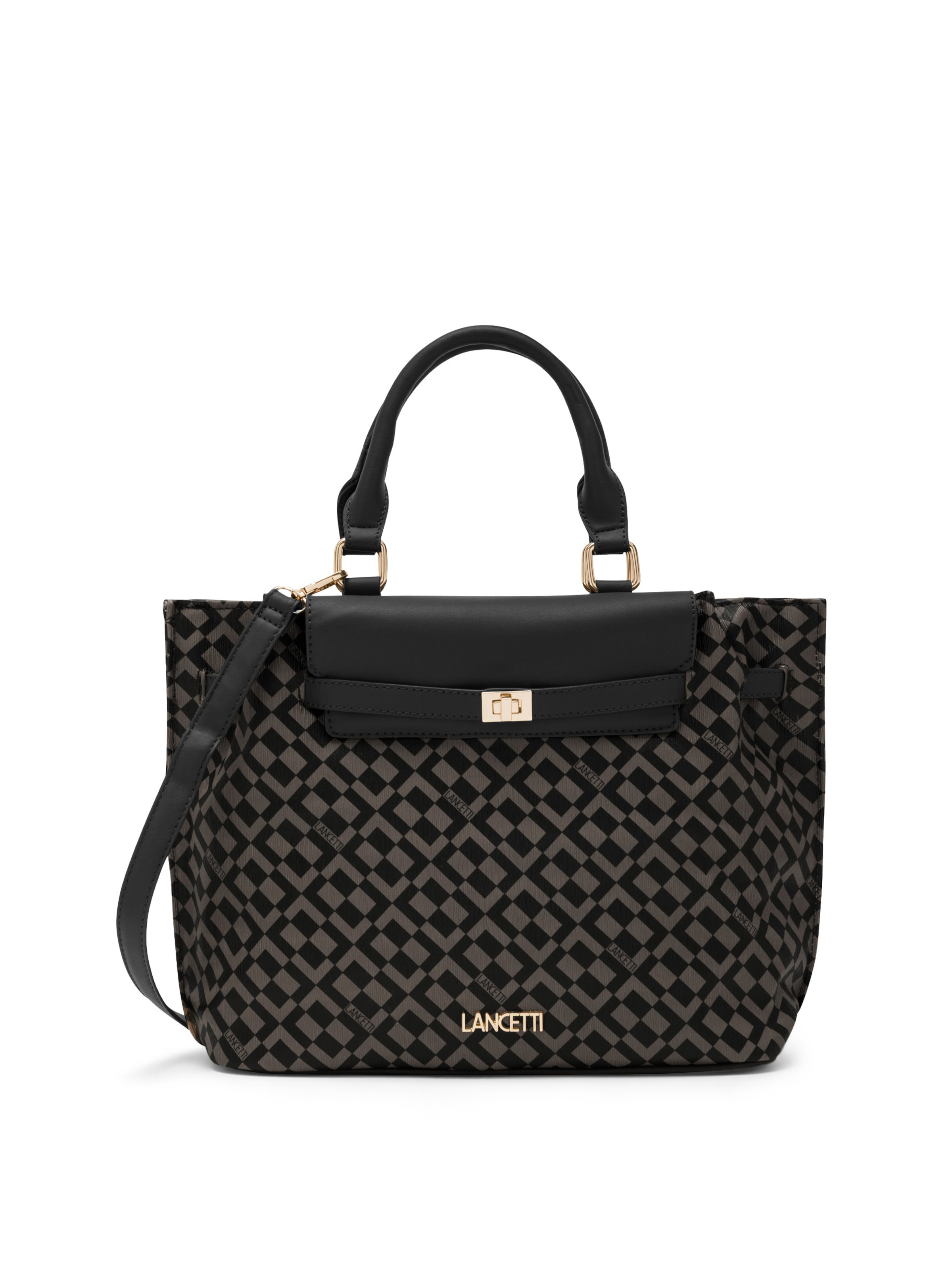 Lancetti Handbag 'Tokai 1' in Black: front