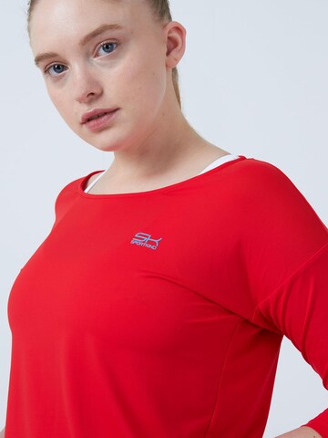 SPORTKIND Funktionsshirt '3/4 Loose Fit'‌‌‌‌‌‌‌‌‌ in Rot