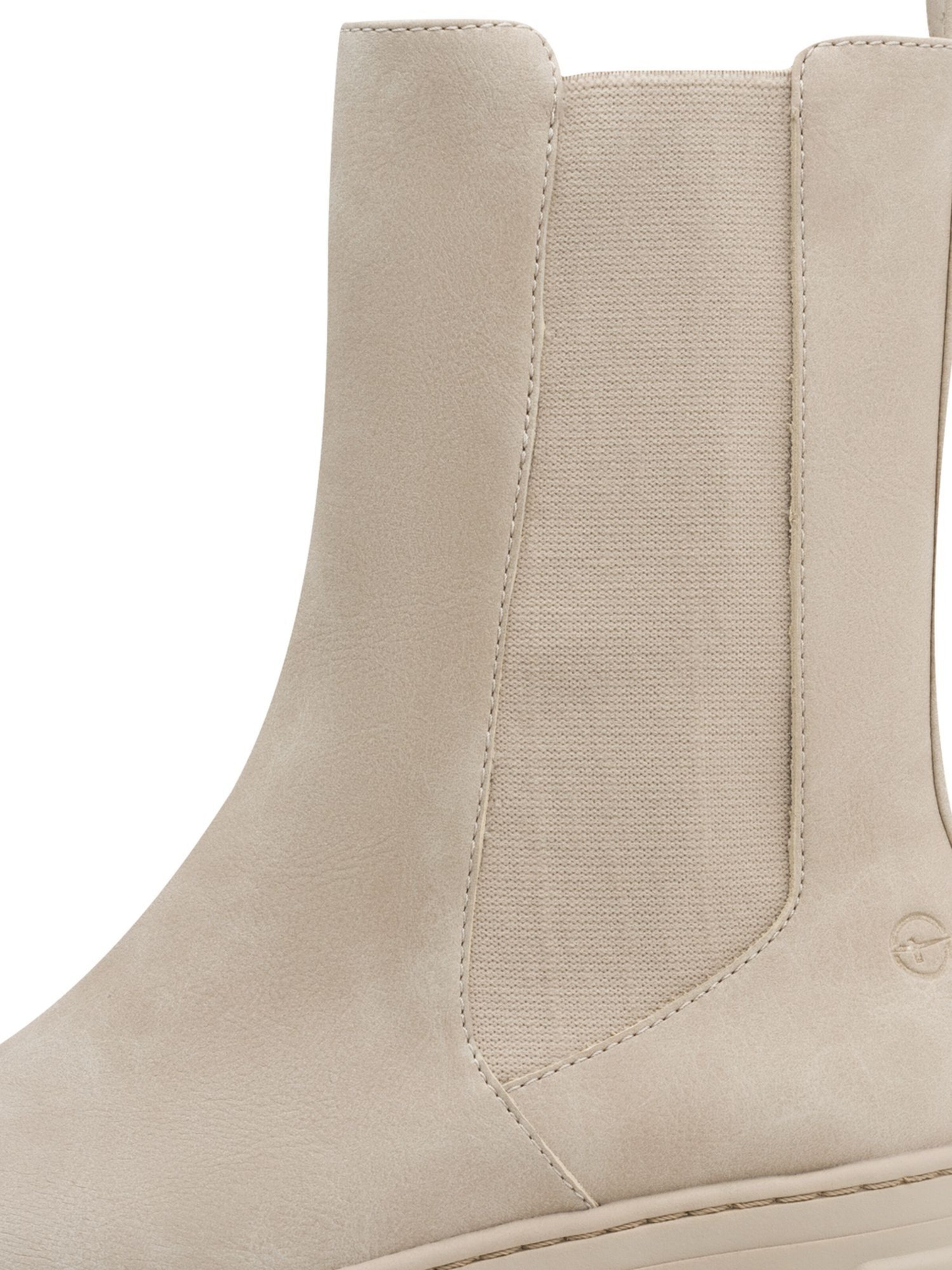 Tamaris Chelsea boots in Beige