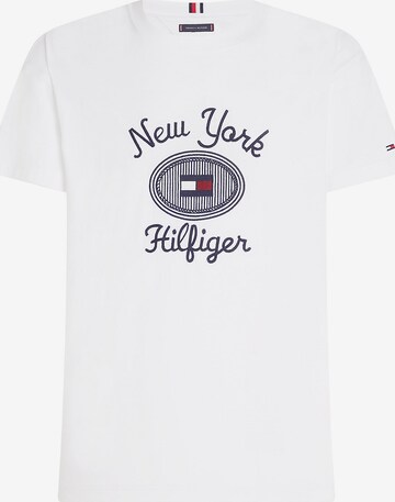 T-Shirt 'NY CREST' TOMMY HILFIGER en blanc : devant