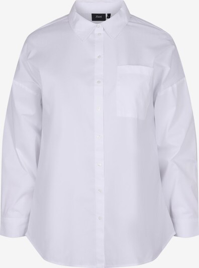 Zizzi Blusa 'Kammi' em branco, Vista do produto