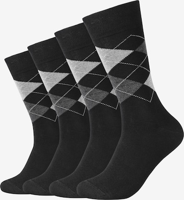 camano Socks 'Argyle' in Grey: front