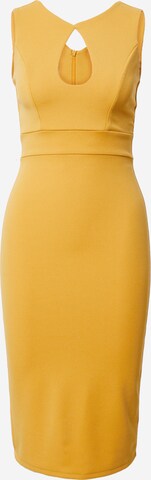 WAL G. Рокля за коктейл 'JENESSA' в жълто: отпред