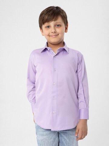 Daniel Hills Slim fit Button up shirt in Purple: front