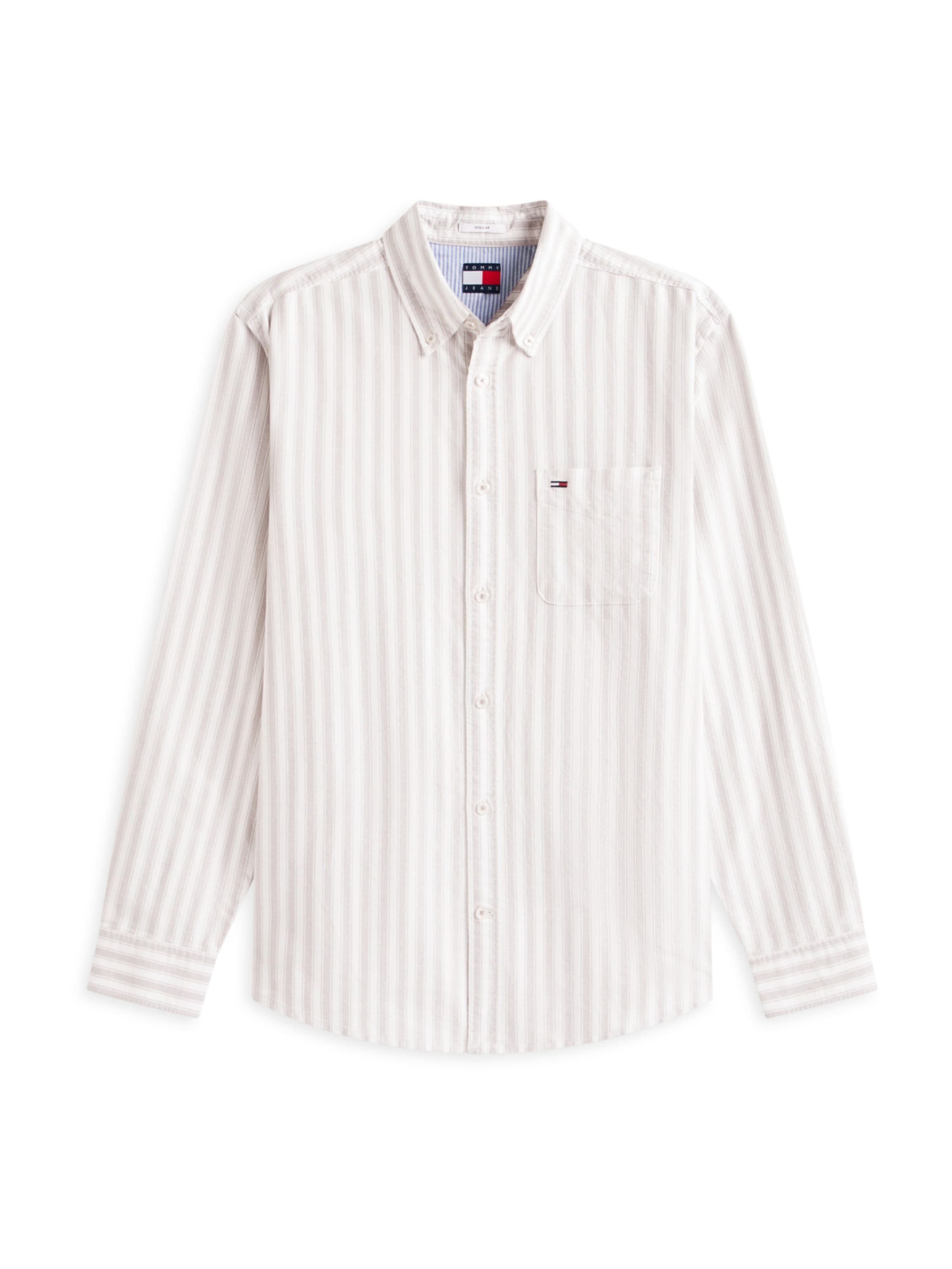 Tommy Jeans Regular fit Skjorta i beige: framsida