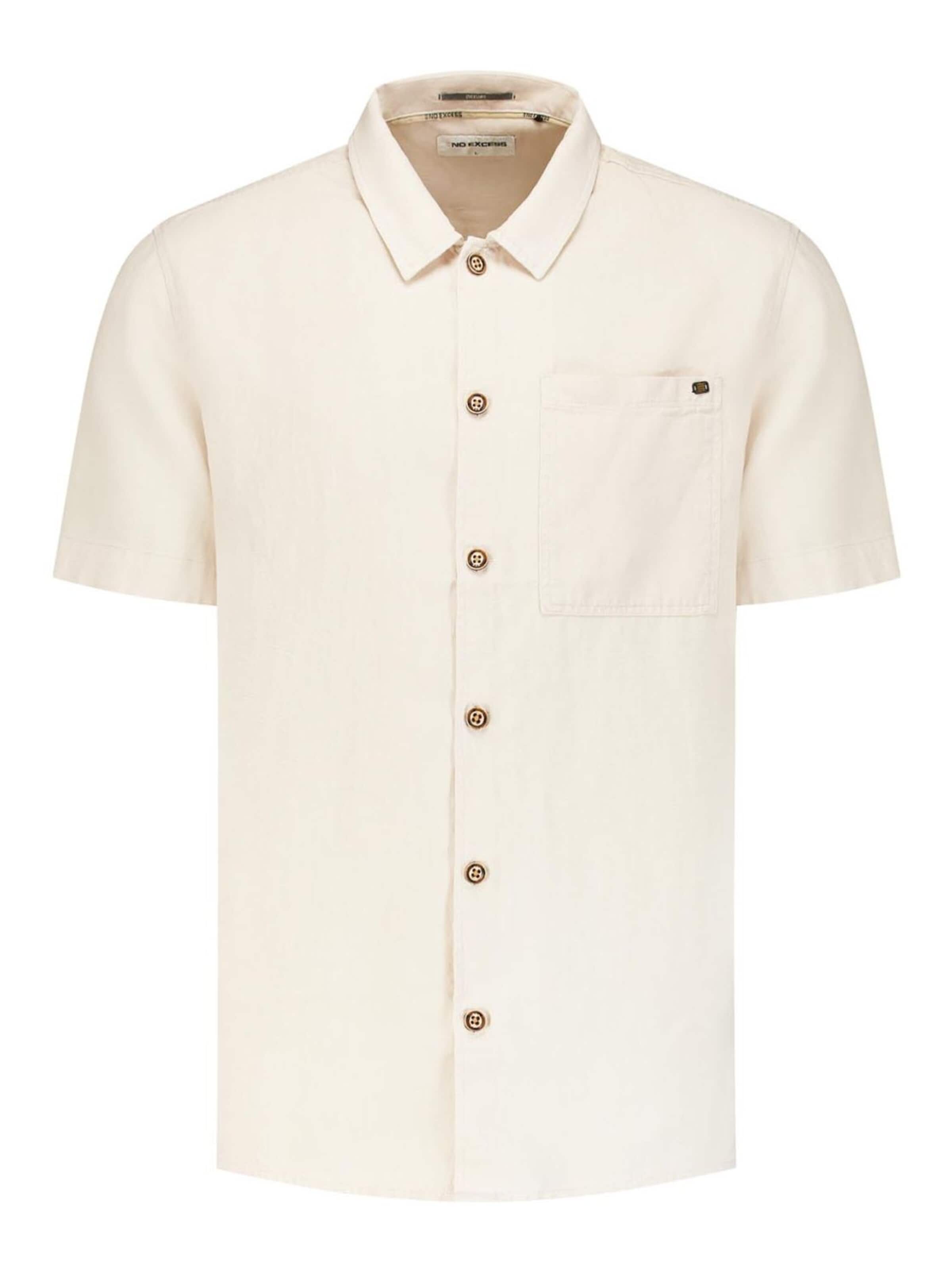 Coupe regular Chemise No Excess en beige : devant
