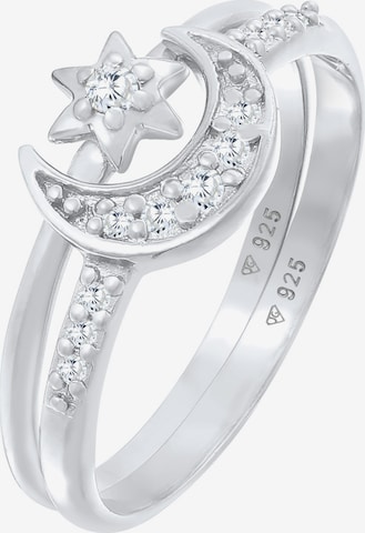 ELLI Ring 'Astro Halbmond Sterne' i silver: framsida